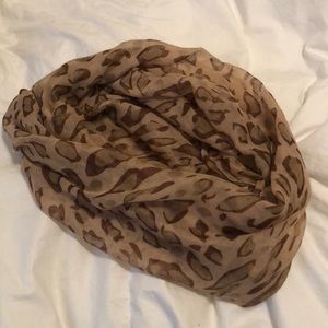 Cheetah print infinitely scarf